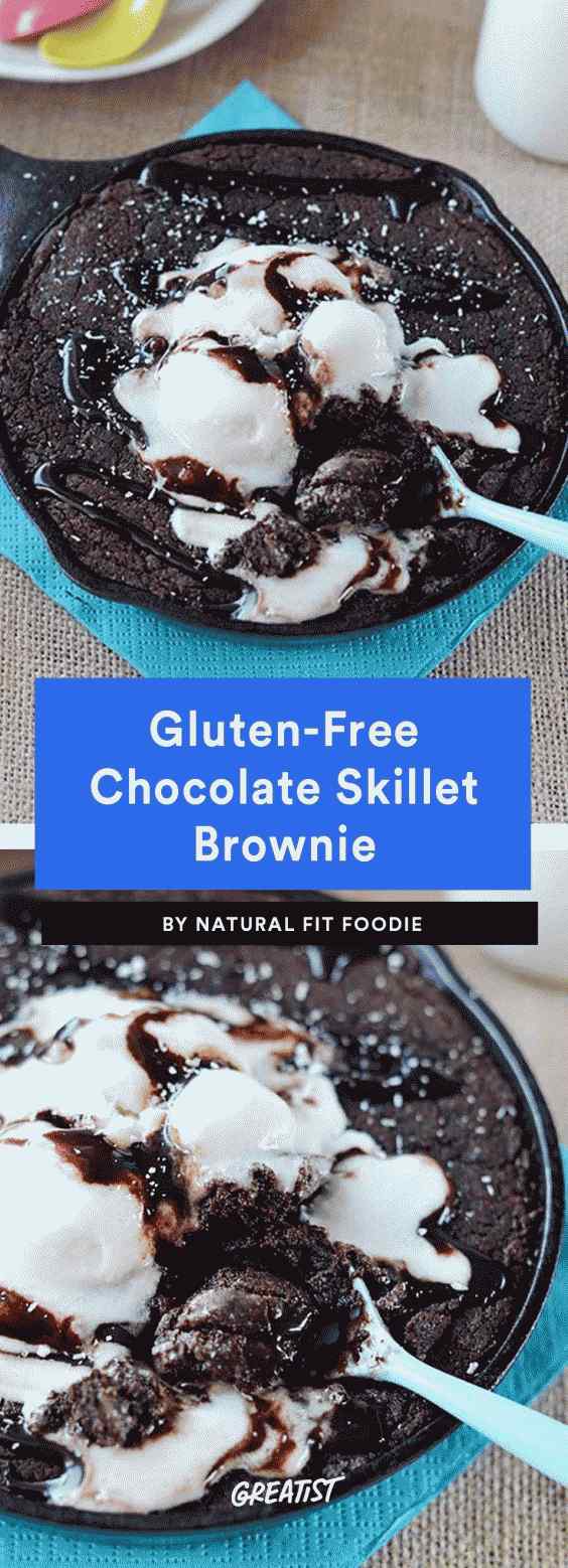 Receta de brownie de sartén de chocolate sin gluten