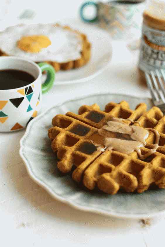 Waffles de calabaza sin gluten