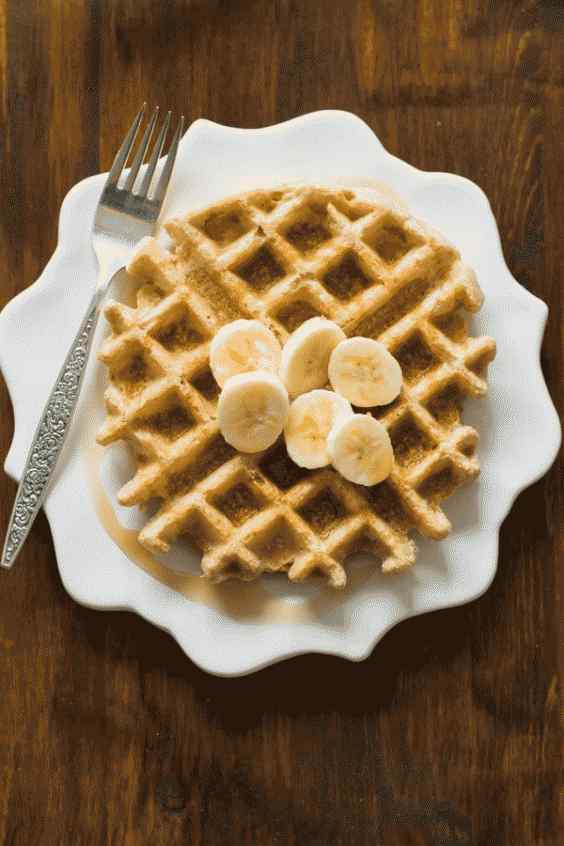 Waffles de mantequilla de maní