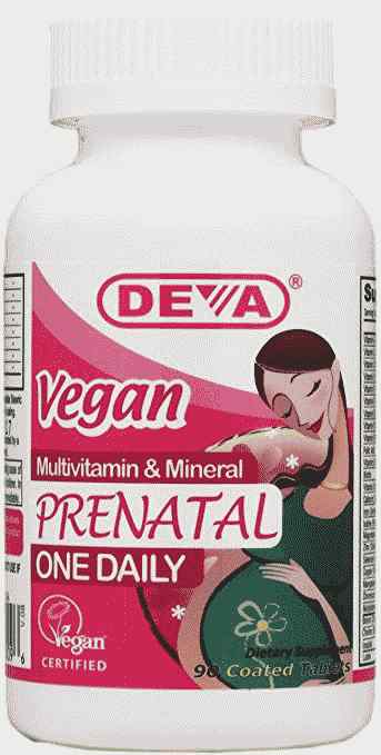 Deva Vegan Vitamins Pirmsdzemdību multivitamīni, pudele ar 90 pārklājumu