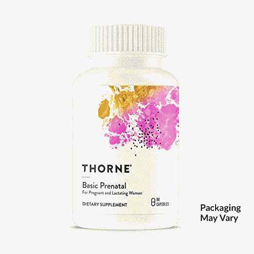 Thorne Research — pamata pirmsdzemdību periods — folātu multivitamīns grūtniecēm un sievietēm zīdīšanas periodā — 90 kapsulas